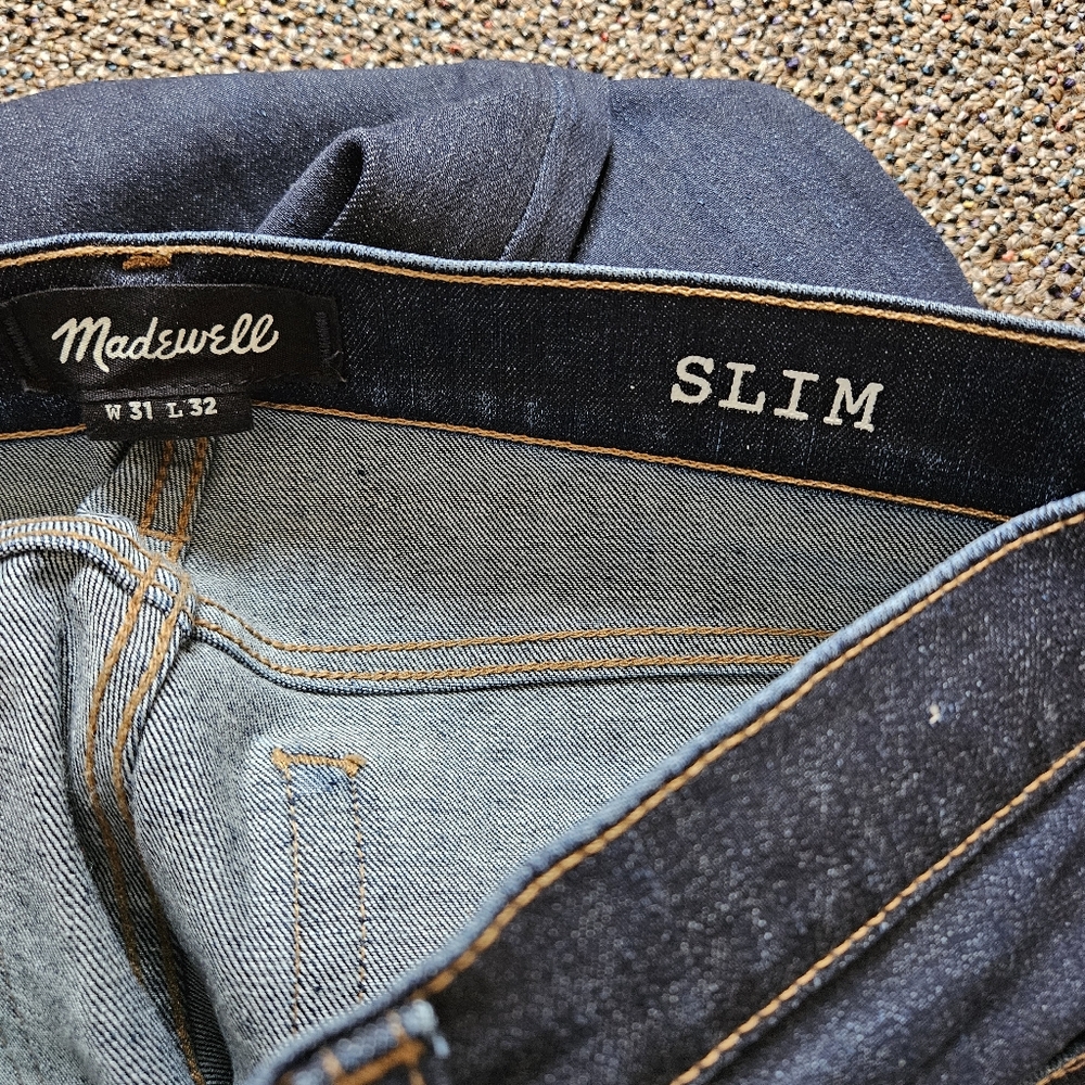 Madewell Dark Wash Slim Denim